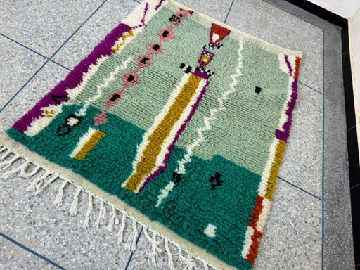 Berber carpet in natural wool 250cmx150cm
