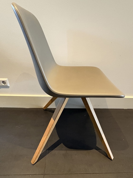 6 chaises de salle à manger CIRA – Chêne (4x Taupe/Boue et 2x Blanc) – Wood, Other (photo 5 of 6)