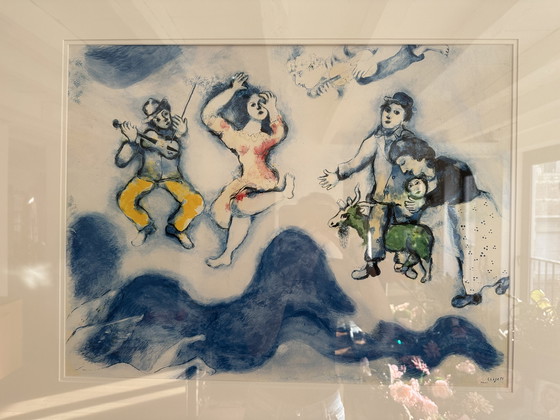 Image 1 of Mark Chagall - Les Compagnons de Charlot, unique lithograph