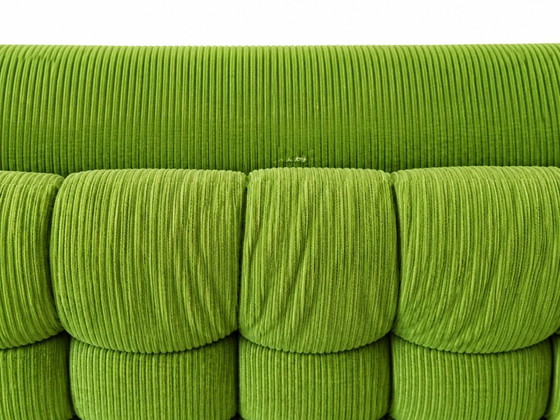 Vintage Jaren 70 Elementenbank Groen Ribfluweel – 3-5 zitsbanken, Velvet (photo 4 of 6)