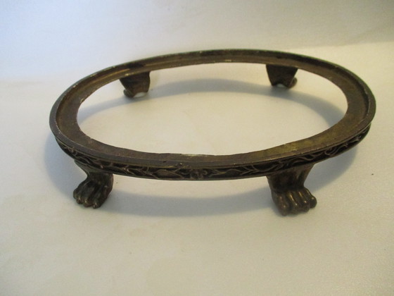 Image 1 of Toussi Court, Bomboniera, Ceramica con Manici in Bronzo, Decorata con Fiori