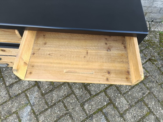 Dutchbone Sideboard Sol, Holz, Schwarz (Foto 7 von 15)