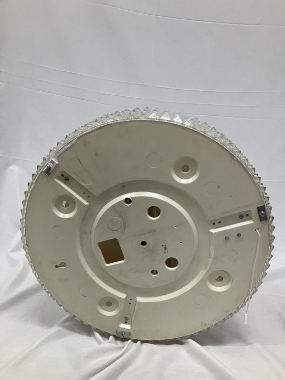 Image 1 of Vintage 70s illuminated mirror with prism plastic edge