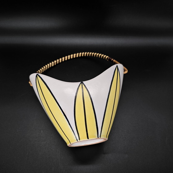 Image 1 of Steuler Ceramics Plant Pot/Planter/Bowl/Candy Dish with Handle, Retro Vintage 50s/60s