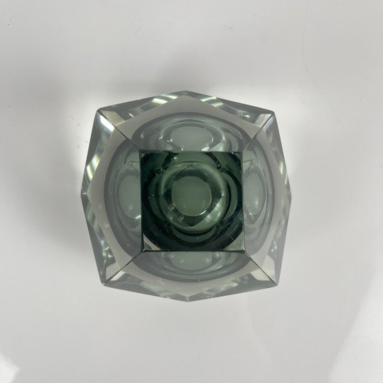 Image 1 of Cenicero/bandeja para joyas Sommerso de cristal de Murano, forma de diamante, Italia, 1970.