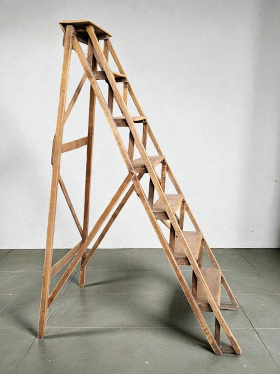 Bibliotheks-Trittleiter – Hocker, Wood (photo 2 of 9)