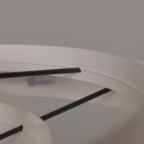 Image 1 of Fog & Mørup Fibonacci hanging lamp - Sophus Frandsen - Danish design 1960s - vintage white metal ceiling lamp