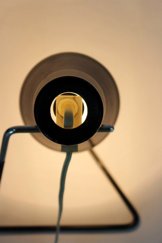 Image 1 of Schwarze Tischleuchten von Josef Hurka für Drupol, 1960er Jahre, 2er-Set