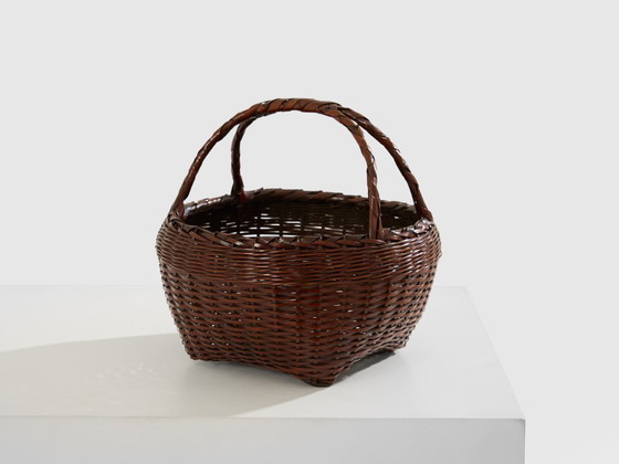 Image 1 of Set di cestini di bambù Ikebana Maeda Chikubōsai periodo Meiji 