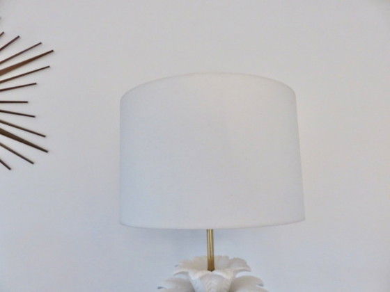 Image 1 of Rare Large "Palm Tree" Lamp, Italy, White Ceramic, 1960