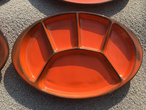 6 Oval Vintage Plates