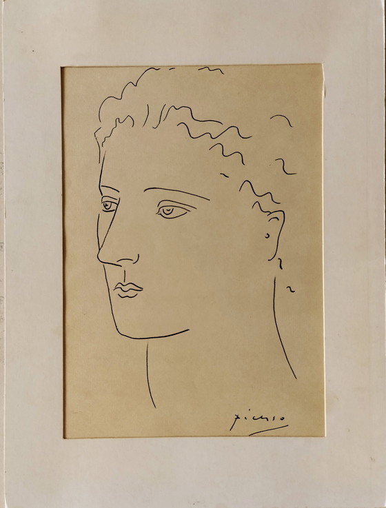 Image 1 of Lot De 5 Dessins Cubistes Et Surréalistes Portrait Et Nu