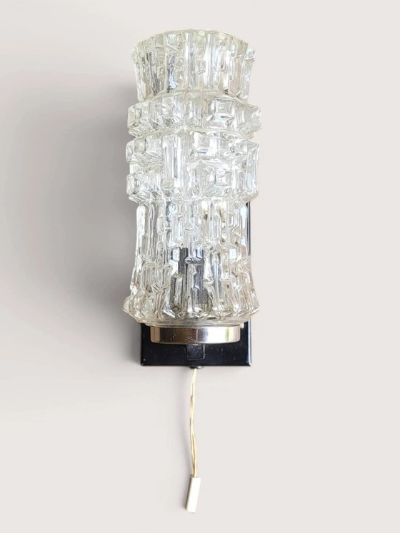 1970er Wandleuchte – Wandleuchten, Metal, Glass, Vintage (photo 3 of 7)