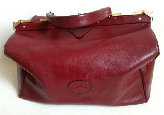 Borsa da viaggio Jacques Esterel Anni '70, Borse da viaggio, Pelle, Metallo, Rosso (foto 4 di 10)