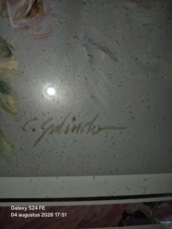 Flowerpot – galindo, Paintings & Drawings, Glass, Wood (photo 5 of 7)