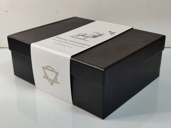 Image 1 of 12 borrelglaasjes van 25 ml met metalen dierenvoetjes