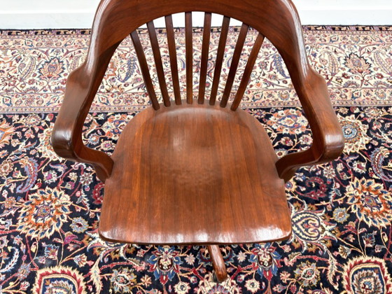 Sedia da ufficio americana classica in stile inglese – Sedie da ufficio, Metal, Wood (photo 6 of 8)
