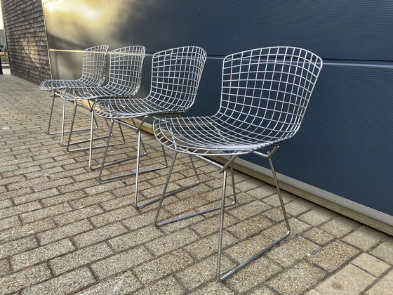 Image 1 of 4x original Knoll Bertoia Side Chairs Chrom im Top Zustand!