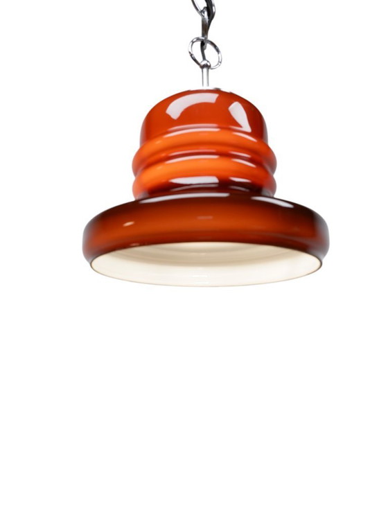 Image 1 of Lámpara colgante Honsel Leuchten de vidrio, años 70