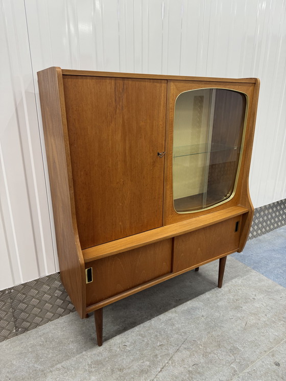 Image 1 of Iconic Teak Mid - Century Vintage Beverage Cabinet from the 1950s.