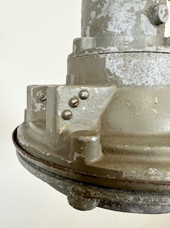 Image 1 of Industrial Grey Cast Aluminium Pendant Light, 1960s