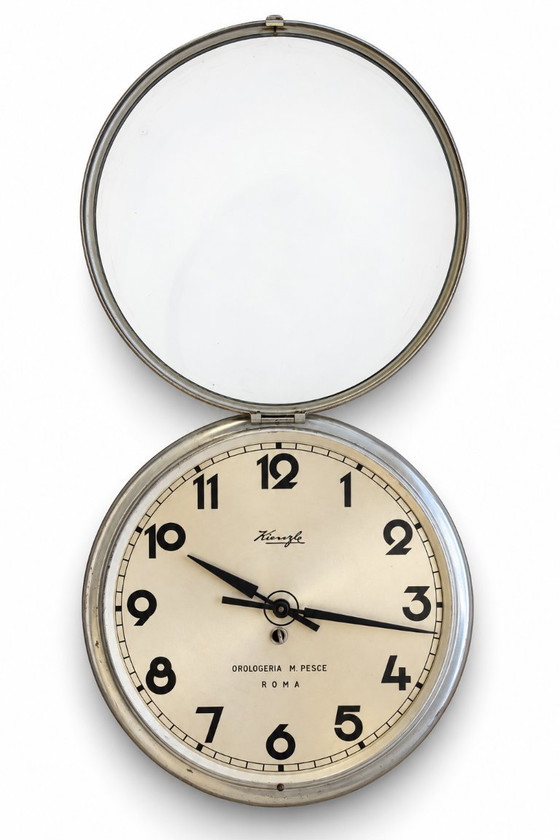 Kienzle Wandklok Jaren '50 Ø 32 Cmi – Klokken, Metal (photo 2 of 6)