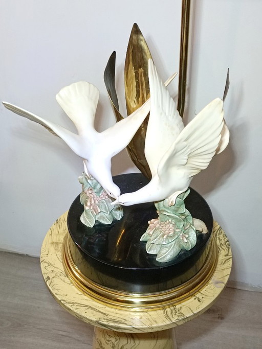 Decorative Table lamp Italy 1970s – tafellampen, Brass (photo 2 of 8)