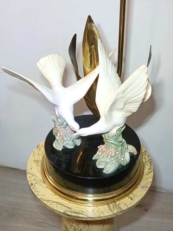 Decorative Table lamp Italy 1970s – Brass (photo 2 of 8)