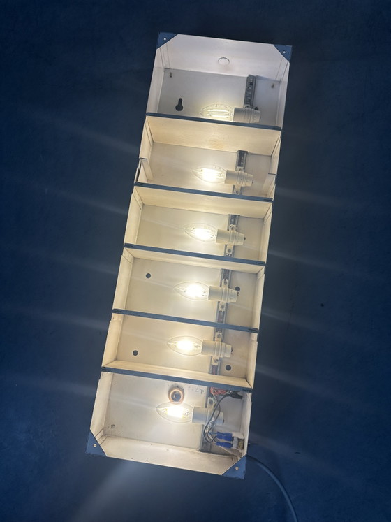 Image 1 of Vintage reading test - ophthalmologist's practice (wall lamp)