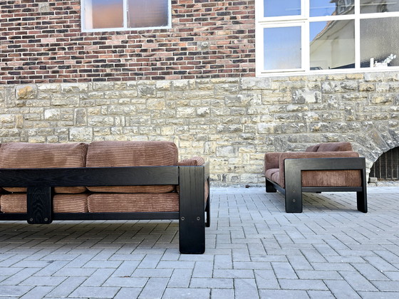 Image 1 of Gavina Knoll International Bastiano Afra Tobia Scarpa 60s Set Sitzgruppe Garnitur Bänke Sofa Sessel Mid Century Vintage 