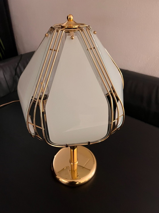 Vintage Herda Hollywood Regency lamp – Table lamps, Glass, Metal (photo 13 of 15)