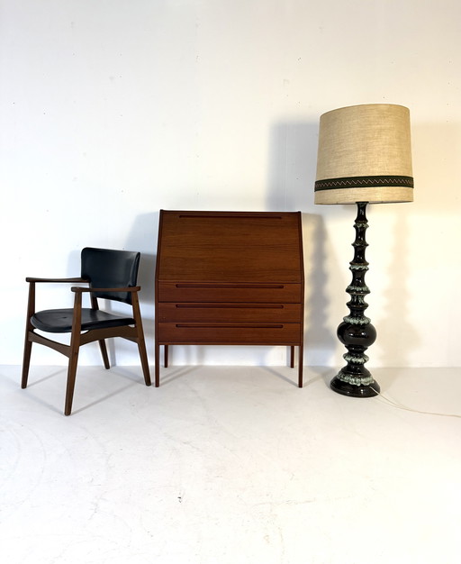 Vintage ceramic bubble floor lamp, Kaiser Leuchten '60