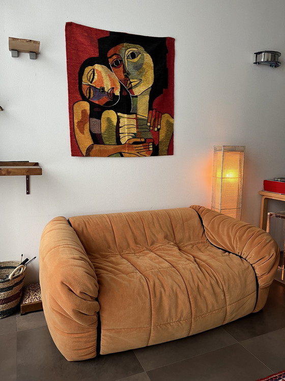 Image 1 of Cini Boeri voor Arflex 1972 Vroege Editie Strips Sofa 