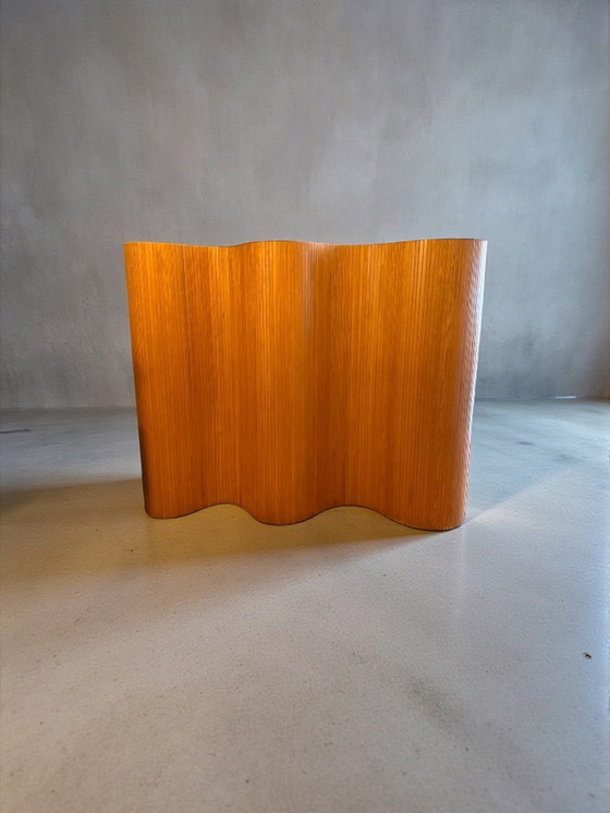 Image 1 of  Large Roll-Up Beech Slat Screen from Baumann, 1930s