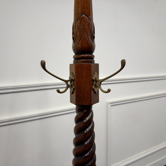 Appendiabiti in mogano inglese – Legno, Ottone (photo 7 of 11)