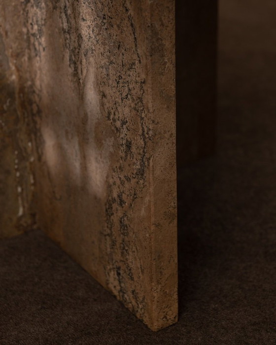 Image 1 of Vintage travertine coffee table · Italian style, 1970s