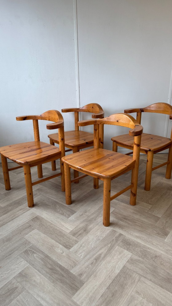 Image 1 of 4 chaises vintage de style Daumiller