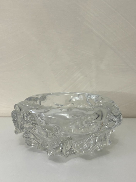Image 1 of Signed Schneider crystal ashtray/trinket dish