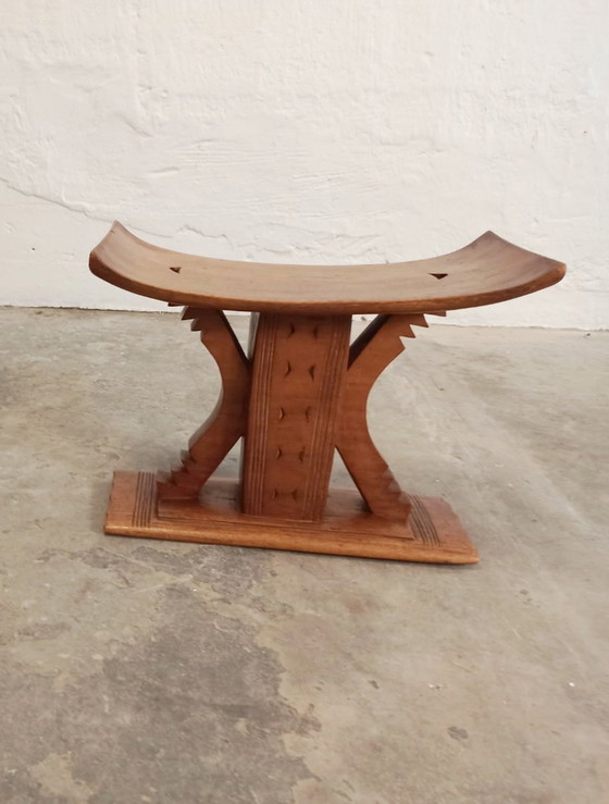 Image 1 of Sgabello Ashanti vintage in legno, africano
