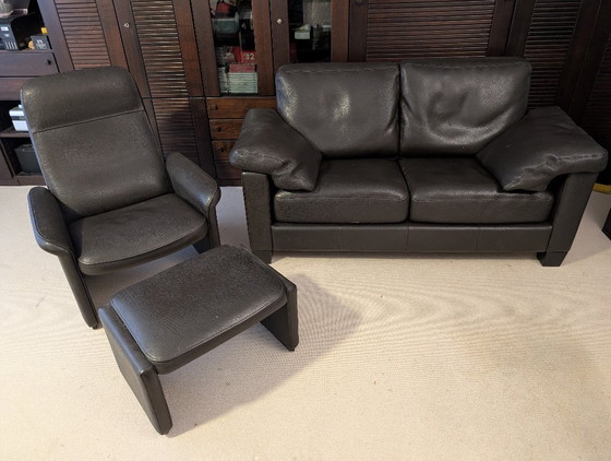 Image 1 of De Sede 2 Seater Sofa Ds-17 1970s Vintage