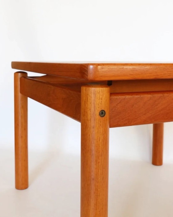 Image 1 of Vintage teak coffee table square Danish design retro 50s