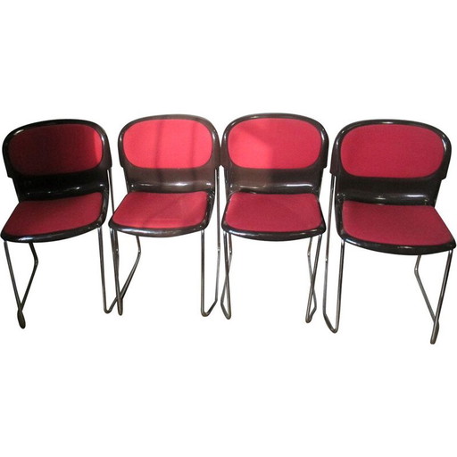 Set di 4 sedie vintage SM400 di Drabert, anni '80