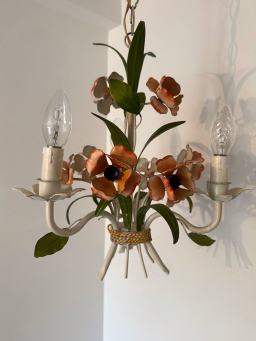 70s floral chandelier