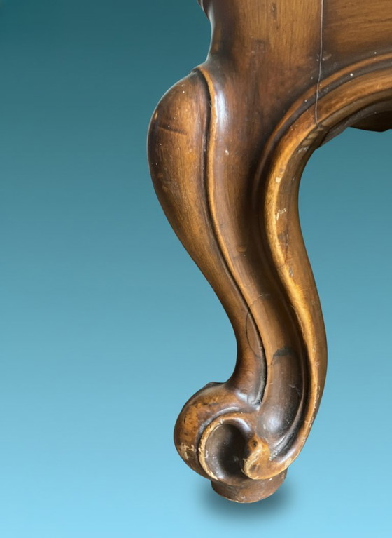 Image 1 of Canapé de style Louis XV - banquette ancienne à deux places