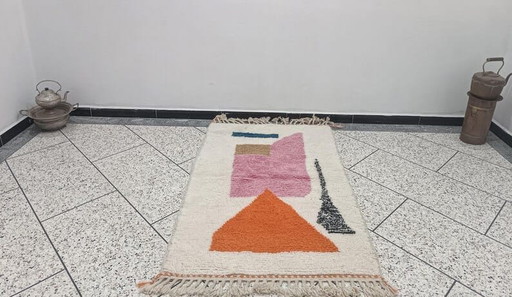 Beni Ouraine Berber rug, handwoven using traditional techniques, size 150/250 cm