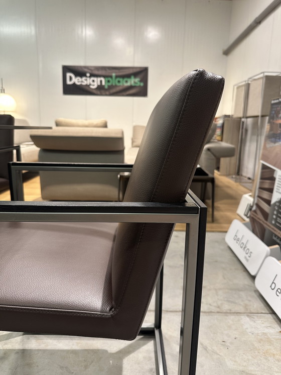 Image 1 of ZGAN Table de salle à manger Leolux Window + 4 chaises