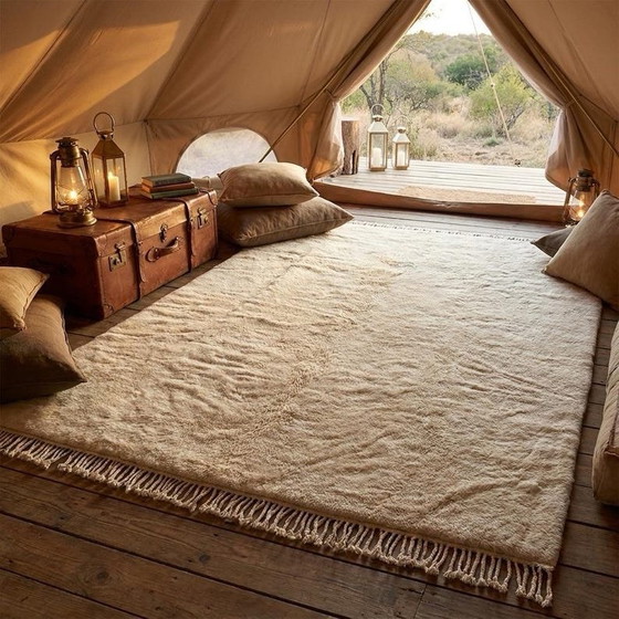 Beautiful simple natural wool rug 200/300, Rugs & carpets, Beige (photo 5 of 8)