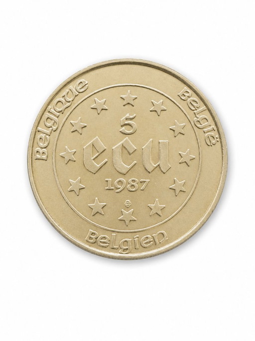 Silver coin .833 ECU Belgium 1987
