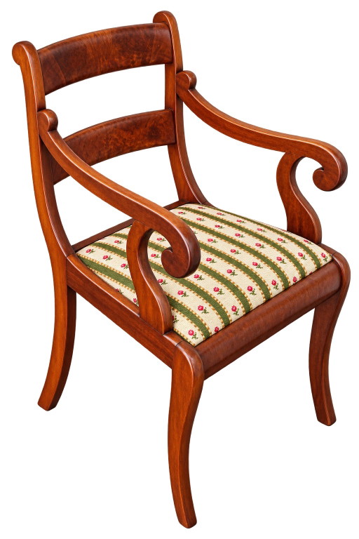 Antiker Mahagoni-Sessel Edwardian / Sheraton Revival