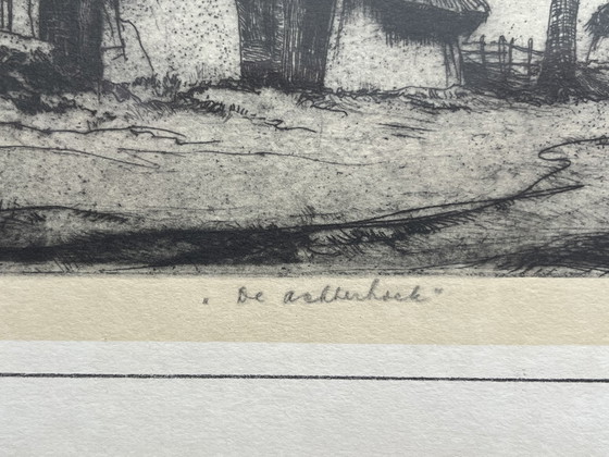 Image 1 of 4 etchings by Dirk Baksteen – signed and numbered